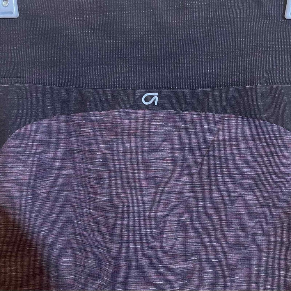 Gap Fit Purple and Black Capri Leggings with Netting Detail Size M - Picture 3 of 7